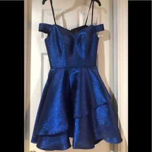 Blonde Nites Sparkly Blue Dress